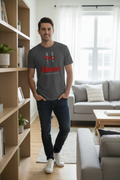 Male model wearing Home Threads Ohio DTF transfer t-shirt